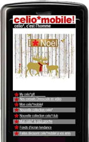 depuis 2007, celio dispose d'un portail mobile 