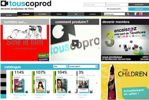 touscoprod, les investissements complémentaires d'internautes. 