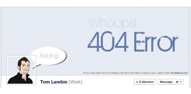 Le profil de Tom Lambie, développeur web (Capture d'écran)