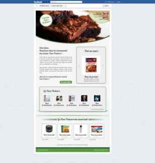 panel Produits Casino sur Facebook