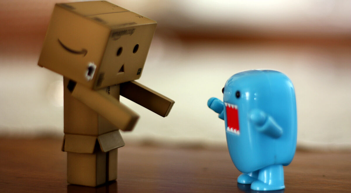 Danbo conoce a Domo - Danbo meets Domo / GViciano via Flickr CC License By