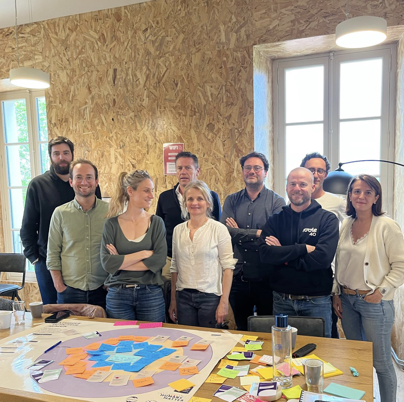 session de la fresque du facteur humain pour le comex de ROOLE avec nous sommes vivants