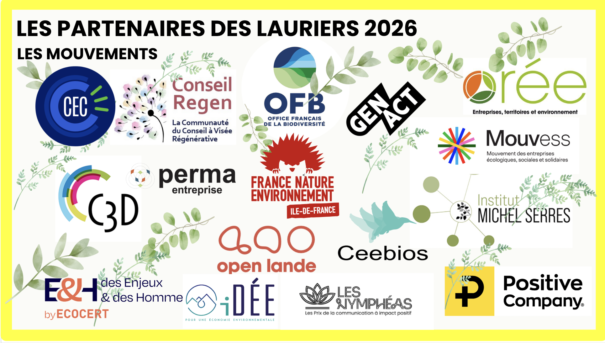 Les partenaires des Lauriers 2026 — Les Mouvements